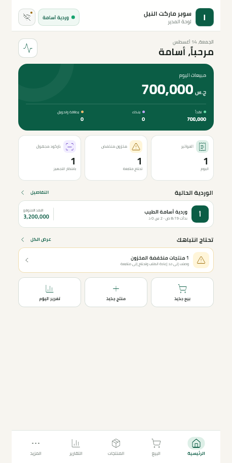 TAG TEC Supermarket — Retail dashboard · demo data